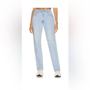 Classic Light Blue Straight Leg Women's Jeans